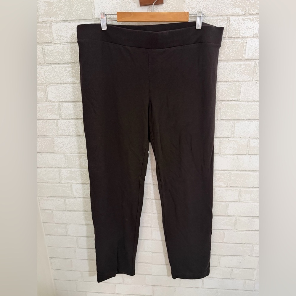 Pure Jill Slim Leg Deep Brown Leggings Size L #3060